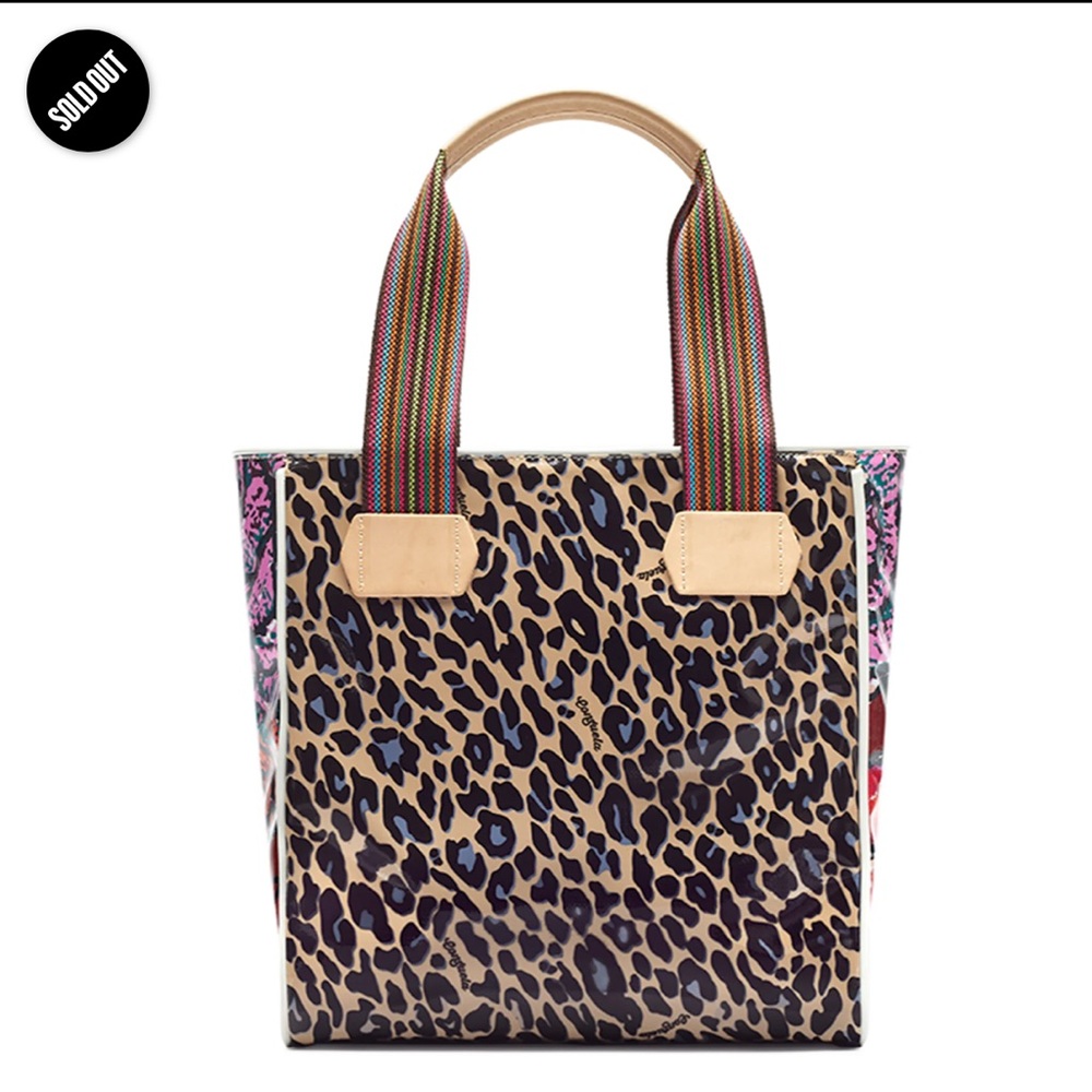 Consula Mel Classic Tote Floral Leopard Print $175 Sold Out